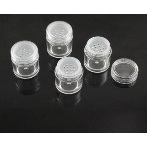 5ML /1g powder case with sifter eye shadow loose power lip gel cream balm art nail container make up cosmetic packing