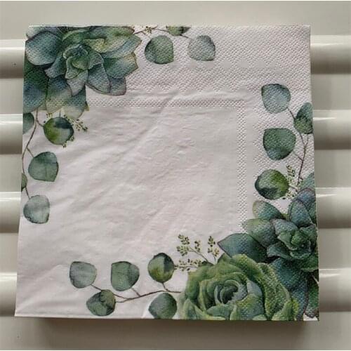 Decoupage wedding servilletas vintage napkins paper elegant tissue heart plant birthday party beautiful towel decor 20 3-ply