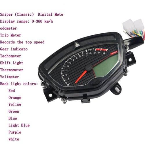 For Yamaha LC135 LC 135 Water Temperature Motorcycle Tachometer Digital Odometer Speedometer Meter Gauge Moto Tacho Instrument