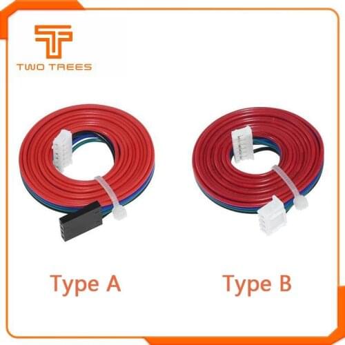 1M DuPont Line Two-phase XH2.54 4pin To 6pin Terminal Motor Connector Cables For 3D Printer Nema 42 Stepper Motor