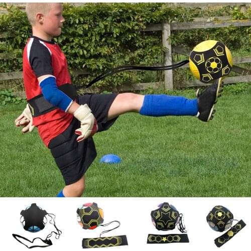 Soccer Ball Practice Belt Football Kick Training Belt Adjustable Trainer Train Equipment Practice Belt Hands Kids Adult Soccer