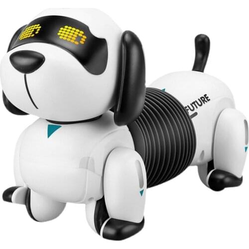 Smart Dachshund Robot Dog Toy Interactive Rechargeable Robot Puppy Toys Programming Function Christmas Gift Remote Follow Sing