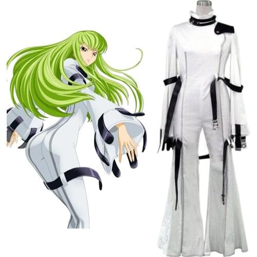 Code Geass C.C. White Cosplay Costume