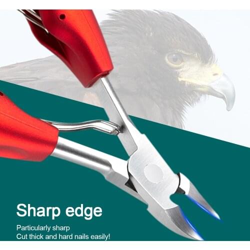 Stainless Steel Nail Clippers Paronychia Dead Skin Remover Trimming Nail Clipper Pedicure Tool Toenail Ingrown Nail Scissors