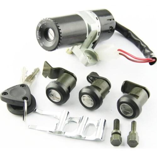 Motorcycle Seat Lock Key Set Fuel Gas Cap Kit Ignition Switch For Peugeot SV 250 2001-2001 755056 New High Quality Parts