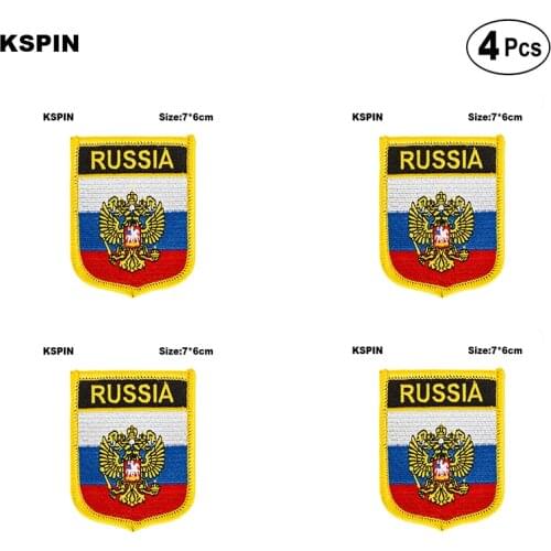 Russia Shiled Shape flag patches national flag patches for Cothing DIY Decoration