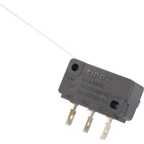 Coin Switch Wire Switch 5A 125/250V AC 3 Foot 0.1A 30V DC 1PCS Black 10307