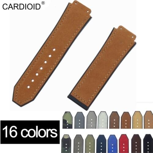 26mm leather silicone matte straps fit for hublot classic fusion CHRONOGRAPH 45mm42mm watch strap band bracelet Accessories