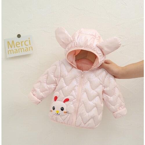 Childrens cotton-padded clothes, girls' down cotton-padded jackets, baby jackets, baby girls, winter clothes, lightweight padde