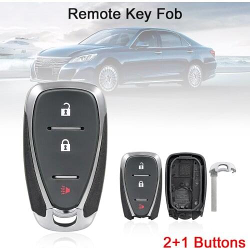 2 Buttons Smart Remote Key Shell Replacement Keys Fob Body Housing Fit for Chevrolet Cruze Malibu Camaro
