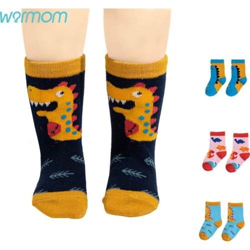 Warmom Cute Cartoon Dinosaur Socks Dinosaur Creative Casual Mens And Womens Socks