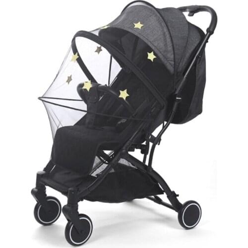 Fly Insect Protection Children Crib Mesh Buggy Full Cover Embroidery Mosquito Net Netting Baby Stroller Pushchair Universal