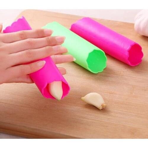 1Pc Creative Silicone Manual Garlic Press Peeler Roller Stripper Garlic Peeling Tube Household Daily Necessities Kitchen Gadgets