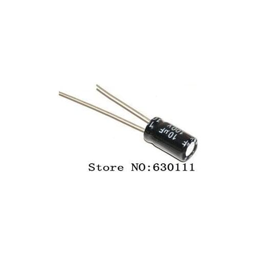 200pcs 100V10UF Radial Electrolytic Capacitor 10uF 100V 6mm X 12mm