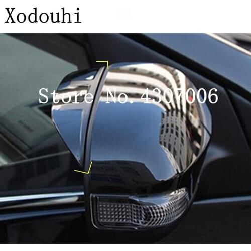 Car Stick Rear Rearview Glass Mirror Rain Eyebrow Shield Sun Visor Shade Plastic 2pcs For Toyota Corolla Altis 2017 2018 2019
