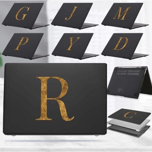 Laptop Case for Huawei MateBook 13 14 D14 D15 2021 2020 Initial Name Cover Mate Book X Pro 13.9/X 2020 Matte Black Hard Shell