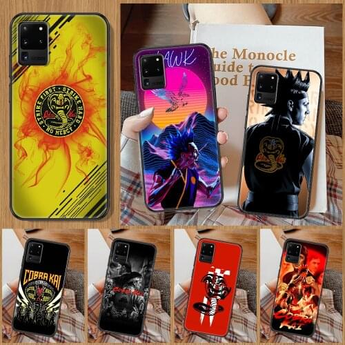 Cobra kai tv Phone case For Samsung Galaxy Note 4 8 9 10 20 S8 S9 S10 S10E S20 Plus UITRA Ultra black art cell cover fashion