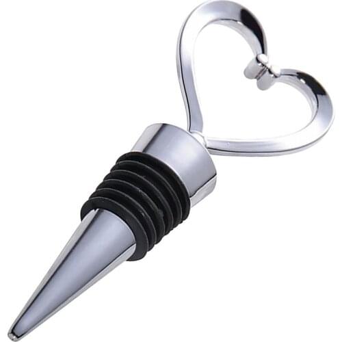 Elegant Heart Shaped Wine Stopper Red Wine Champagne Collection Wine Bottle Stopper Twist