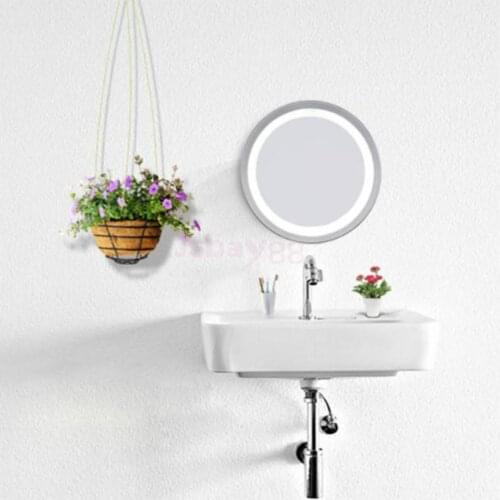 Beauty 6Inch Round Compact 3X Magnifying LED Lighted Travel Makeup Mirror Suction Mount Bathroom Shaving Cosmetic Face Care