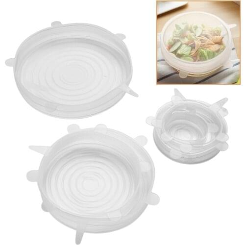 Pan Cover Cooking Tools Stretch Lid Cover Kitchen Tools 6 Pcs/set Silicone Gadgets