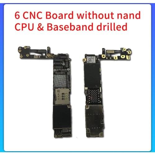 CNC Board Drilled CPU Baseband Without Nand Flash For iPhone 6- 6SP ICloud Locked Motherboard Remove CPU Baseband Swap Mainboard