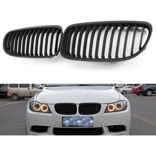 Matte black Front Kidney Euro Sport Grill Grille For BMW 3 Series LCI Facelift E90 3 Series 323i 328i 335i 328i xDrive 09-11