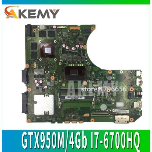 N552VW N552VX Motherboard For ASUS N552VW N552VX N552V N552 laptop Motherboard Mainboard test ok GTX950M/4Gb I7-6700HQ