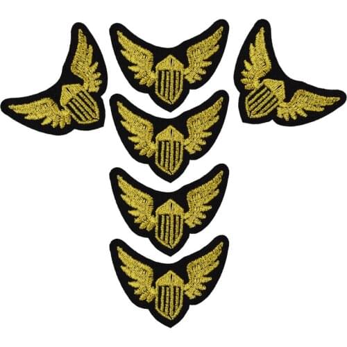 Wing badge patches for clothing iron embroidered Diy patch applique iron sew on style patches sewing accessories for clothes bag
