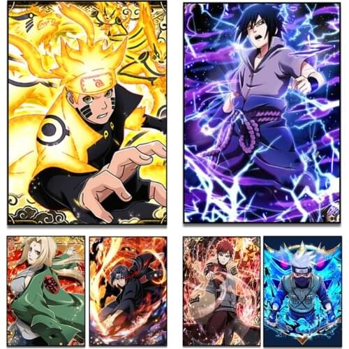 Classic Japanese Anime Naruto Kakashi Wall Art Poster Movie HD Canvas Printable Painting Home Decor Background Cudros