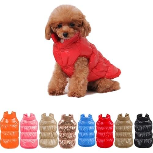 Autumn Winter Pet Clothes Dogs Thicken Warm Puppy Cats Coats Waterproof Dog Jacket Chihuahua Pug French Bulldog Vest Clothing