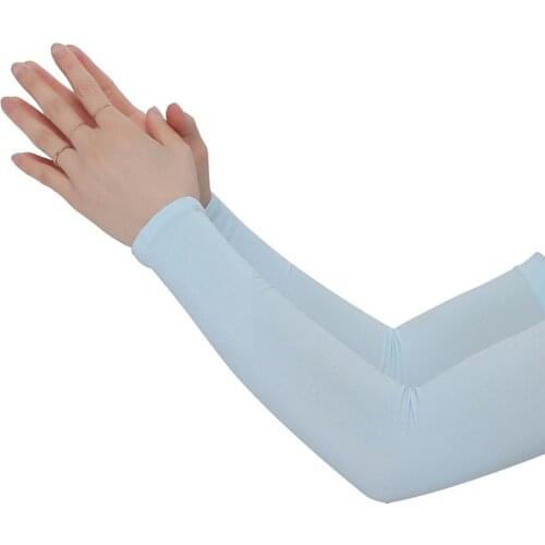 1pair Arm Sleeves Warmers Sports Sleeve Sun UV Protection Hand Cover Cooling Warmer Running Fishing Cycling Ski Ice Silk Cooling