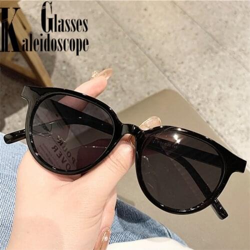 Vintage Round Sunglasses Women Men Classic Brand Designer Small Black Sun Glasses Shades Ladies UV400 Sunglass Outdoor Mirror