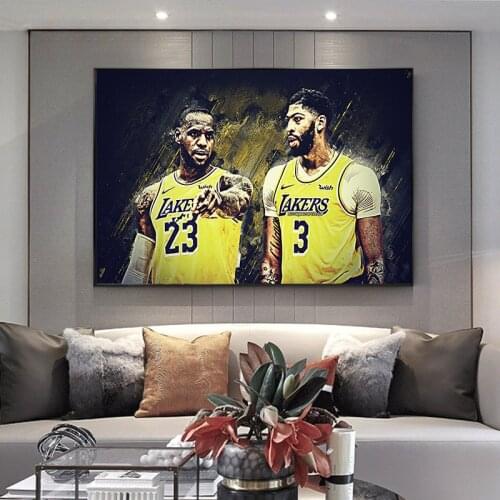Modern Graffiti Art Basketball Star Poster Canvas Painting Poster and Print Cuadros Wall Art Pictures for Home Decor (No Frame)