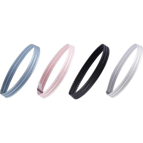 Sports Headband Non-Slip Hair Band Elastic Silicone Sweatband Perfect For Running Fitness Yoga Soccer Basketball Volleyball