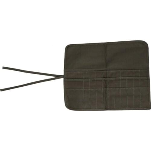 Brush Bag Artist Watercolor Draw Pen Oil Paint Roll Up Canvas Cases Holder Pouch U4LD