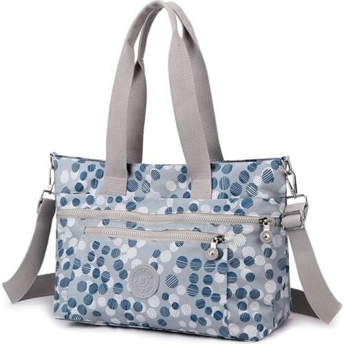 6 Pattern Dot Large womens bags 2021 Trend Travel Big Size tote bag Waterproof nylon handbags for women Fashion bolsa feminina