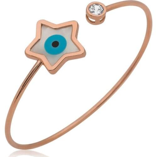 Tevuli 925 Sterling Silver Mother Of Pearl Cubic Zirconia Star Bracelet