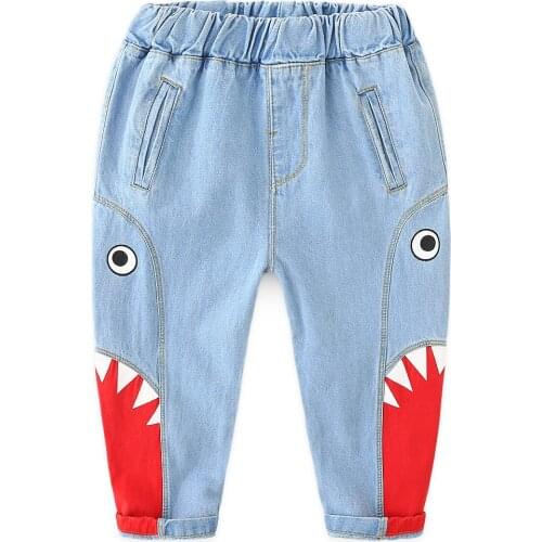Spring Girls Jeans Baby Kids Jeans for Children Boys Girls Leggings Denim Pants Toddler Pants Girls Kids Pants for Boy Girl 2-8Y