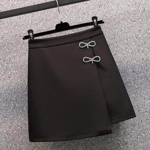 Black Mini Plus Large Size Oversize Korean Style Fashion WomenS Clothing Vintage 2021 Casual High Waist Skirts Female Harajuku