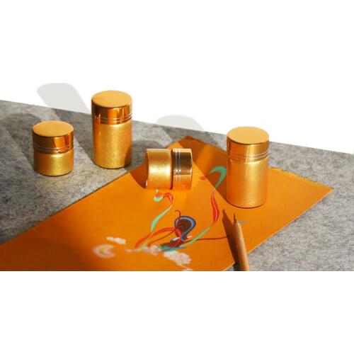 Gold/silver Powder Watercolor Pigment Traditional Chinese Painting Calligraphy Thangka Copied 24K Gold Powder Painting Manicure