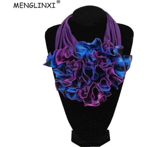 2020 New Floral Collar Scarf Luxury Brand Scarf Women New Fashion Neckerchief Ring Scarves Neck Scarf For Ladies Winter