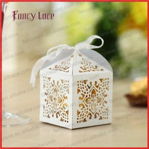 50pcs Candy Box Customized For Gift Packing Chocolate Boxes Christening & Baptism Birthday Party Decoration Supplies