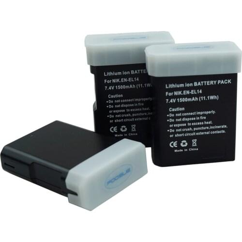 1500mAh EN-EL14a EL14a EN-EL14 en el14 Camera Battery For Nikon D5300 D5200 D5100 D3300 D3200 D3100 P7100 P7700 P7800 P7000