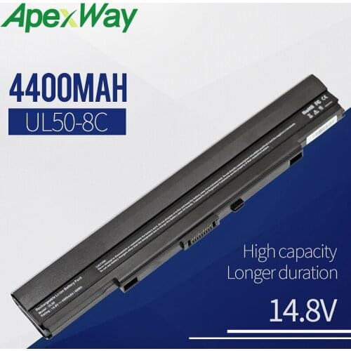 Apexway A42-UL50 Laptop battery for ASUS UL30 UL30A U30JC UL50 UL80 U30 U35 U45 UL30A UL80A Series A41-UL80 A42-UL30