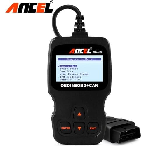 Ancel AD310 OBD2 Automotive Scanner Obdii Car Diagnostic Tool Engine Analyzer Tool Code Reader Obdii Scan Tool PK ELM327 V1.5