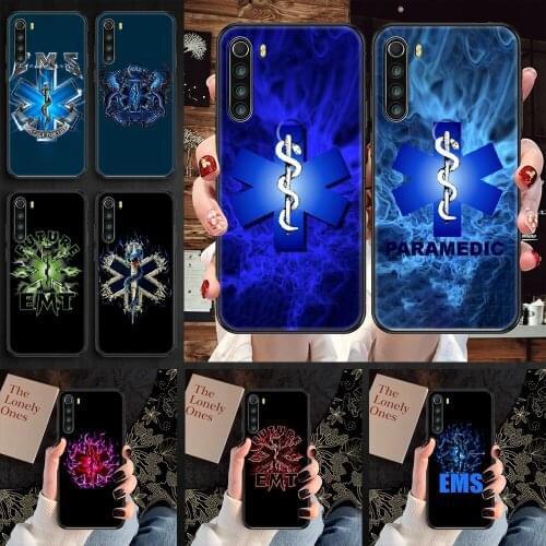 EMT EMS Medical Rescue Phone case For Xiaomi Redmi Note 7 7A 8 8T 9 9A 9S 10 K30 Pro Ultra black pretty cover fashion funda soft