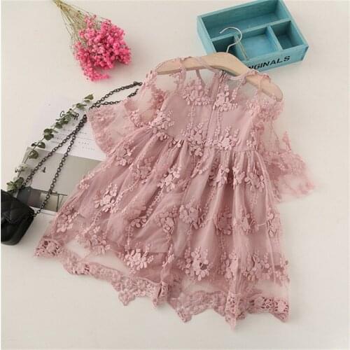 BibiCola Summer Girl Dress Children Girl Lace sequins Formal Teenage Girls Party Dresses Clothes Kids Girl Princess Costume