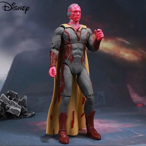 Disney Marvel Series Avengers Superhero Cartoon Small and Exquisite Handmade Toy Car Decoration Ornaments Movable Doll