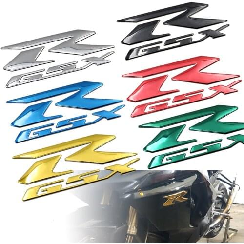 2PCS Motorcycle Motorcross Emblem 3D Fender Tank Logo Decal Sticker For Suzuki GSXR 600 750 1000 K1/2/3/4/5/6/7/8/9