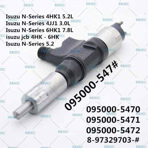 ERIKC 547# Diesel Common Rail Injector 5471 095000-5470 8-97329703-1 Fuel Injection 0950005470 for Isuzu Jcb 4HK - 6HK